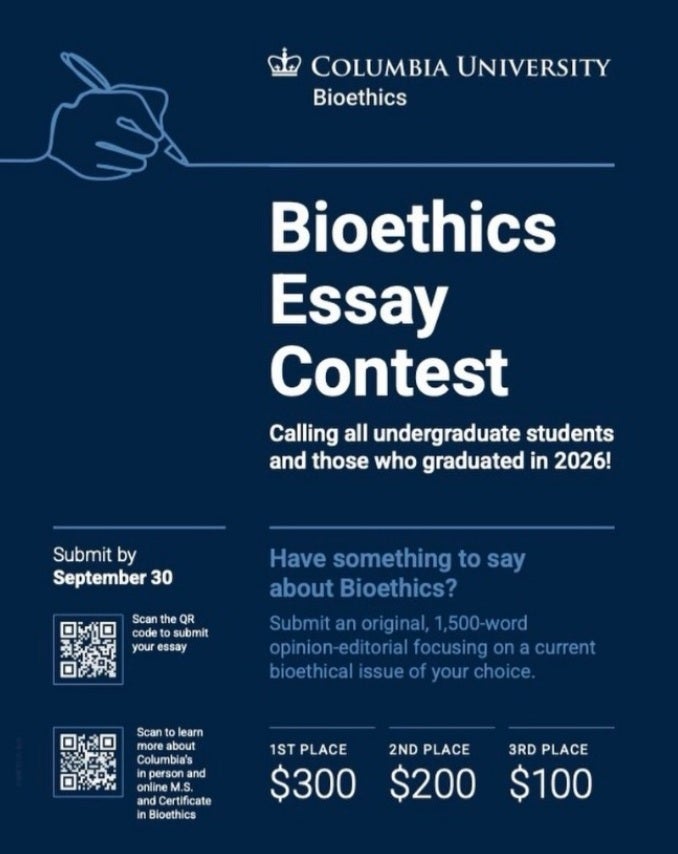 Bioethics Essay Contest