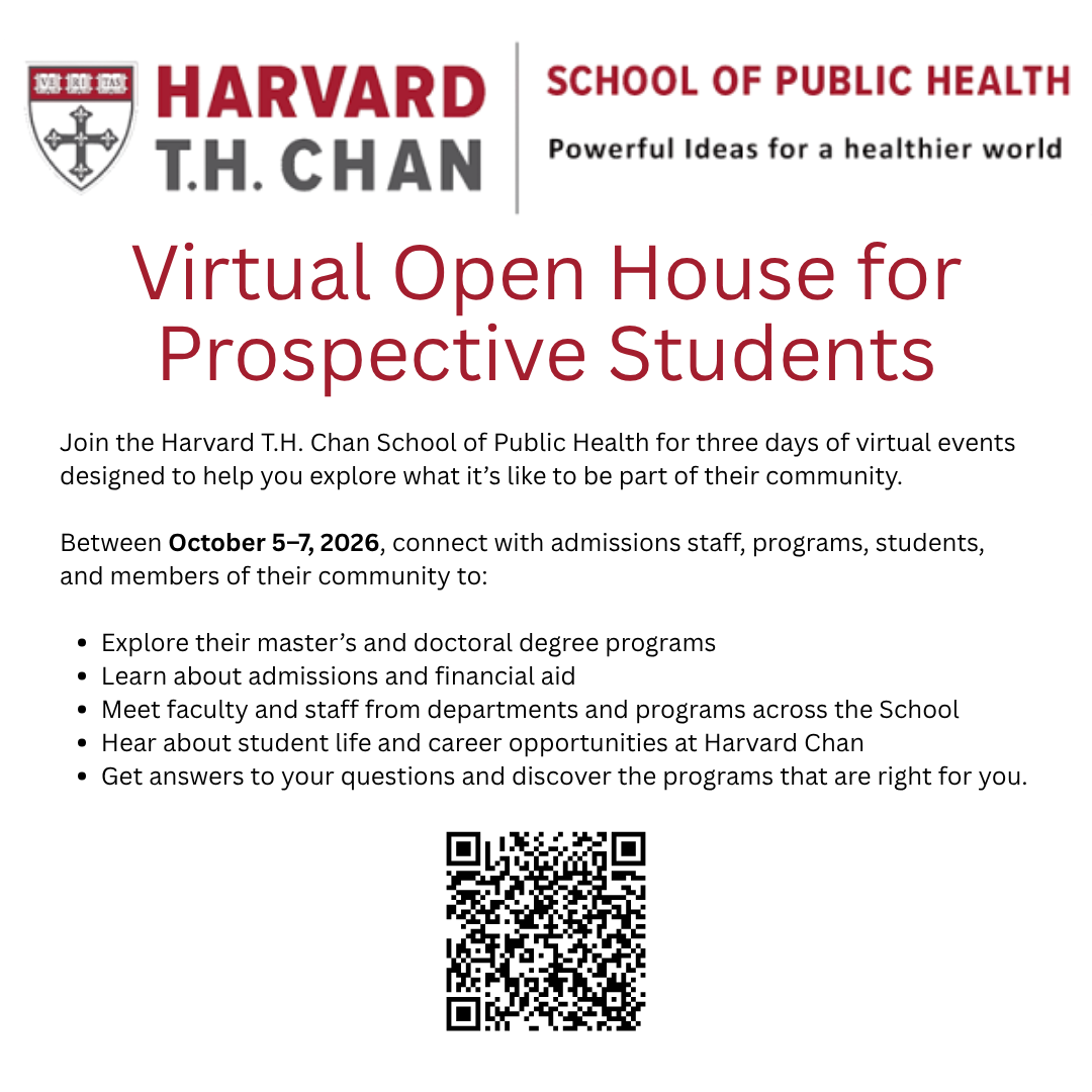 Harvard Public Health Open House